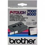 Páska do tlačiarni BROTHER TX-232, 12mm x 8m, červený tisk / bílý podklad, originální páska
