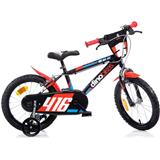Bicykel DINO BIKES - Detský 16" 416US čierno-červený