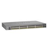 NETGEAR 52 x GE PoE budget 384W Stackable Smart Switch, 6 SFP , static routing, IPv6, stacking via AGC761