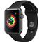 APPLE Watch Series 3 Nike plus 42 mm GPS Vesmírne sivý hliník s čiernym športovým remienkom mtf32mp/a