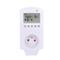 SOLIGHT termostaticky spínaná zásuvka, zásuvkový termostat, 230V/16A, režim vykurovania alebo chladenia, rôzne teplotné DT40