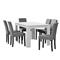 EN CASA Elegantný dubový jedálenský stôl HTFU-1404 - 140 x 90 cm - so 6 stoličkami HTMY-9701