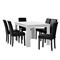 EN CASA Elegantný dubový jedálenský stôl HTFU-1404 - 140 x 90 cm - so 6 stoličkami HTMY-9706