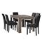 EN CASA Elegantný dubový jedálenský stôl HTFU-1402 - 140 x 90 cm - so 6 stoličkami HTMY-9706
