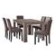 EN CASA Elegantný dubový jedálenský stôl HTFU-1402 - 140 x 90 cm - so 6 stoličkami HTMY-9705