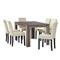 EN CASA Elegantný dubový jedálenský stôl HTFU-1402 - 140 x 90 cm - so 6 stoličkami HTMY-9704