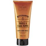 Sprchový gél SCOTTISH FINE SOAPS Men’s Grooming Thistle & Black Pepper Hair Body Wash 200 ml 5016365018173