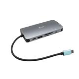 Dokovacia stanica pre notebook I-TEC USB-C Metal Nano Dock HDMI/ VGA with LAN plus Power Delivery 100 W