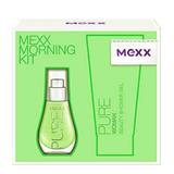 MEXX Pure for Women, toaletná voda 15 ml plus sprchový gel 50 ml, Darčeková sada