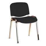 MANUTAN Konferenčná stolička ISO Chrom, čierna