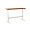 MANUTAN Výškovo nastaviteľný kancelársky stôl Manutan, 180 x 80 62,5 - 127,5 cm, rovné vyhotovenie, ABS 2 mm, čerešňa