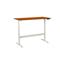 MANUTAN Výškovo nastaviteľný kancelársky stôl Manutan, 160 x 80 62,5 - 127,5 cm, rovné vyhotovenie, ABS 2 mm, čerešňa