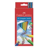 FABER CASTELL - ECO pastelky Faber-Castell trojhranné so strúhadlom 12ks, farebné