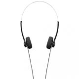 HAMA sluchátka Basic/ drátová/ hlavový most/ 3,5 mm jack/ citlivost 100 dB/mW/ černo-stříbrná