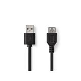NEDIS CCGP60010BK10 - USB 2.0 kabel A Zástrčka Zásuvka 1 m Černá barva