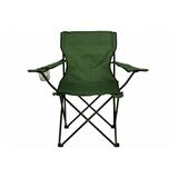 DIVERO Skladacia stolička s držiakom - zelená
