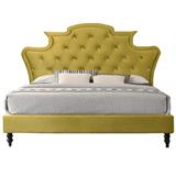 KONDELA Luxusná posteľ , zlatá Velvet látka , 180x200 , REINA