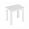 KONDELA Jedálenský stôl , biela , 86x60 cm , TARINIO