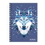 HERLITZ Blok College Wild Animals 10x14 , 200 listov štvorčekový vlk