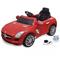 VIDAXL Detské elektrické auto s ovládačom červené Mercedes Benz SLS AMG 6 V 10097