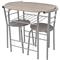 VIDAXL Raňajkový set - barový stôl a stoličky , MDF 243002