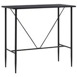 VIDAXL Barový stôl čierny 120x60x110 cm MDF 281546