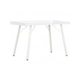 VIDAXL Stôl biely 90x50x79 cm 20269