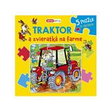 Kniha Traktor a zvieratká na farme - puzzle