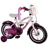 Bicykel VOLARE - Detský pre dievčatá Heart Cruiser - biely / fialový , 12