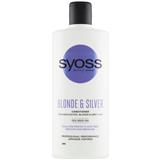 SYOSS Professional Blonde & Silver Purple kondicionér pre melírované , biele a sivé vlasy 440 ml