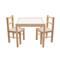 NEW BABY PRIMA detský drevený stôl so stoličkami - Prírodný