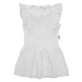 NEW BABY Dojčenské mušelínové šaty Summer Nature Collection Biela 80 9-12m
