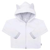 NEW BABY Luxusný detský zimný kabátik s kapucňou Snowy collection Biela 62 3-6m