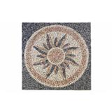 DIVERO Mramorová mozaika - motív slnka obklad 1m2
