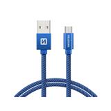 SWISSTEN Kábel USB/Micro USB 1,2m modrý