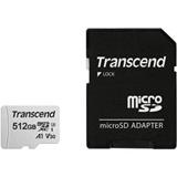 Pamäťová karta TRANSCEND 512 GB microSDXC 300S UHS-I U3 V30 A1 Class 10 paměťová karta s adaptérem , 95 MB/s R , 40 MB/s W TS512GUSD300S-A