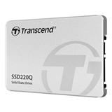 Pevný disk TRANSCEND SSD220Q 500 GB SSD disk 2.5' SATA III 6 Gb/s, QLC , Aluminium casing , 550 MB/s R , 500 MB/s W , stříbrný TS500GSSD220Q