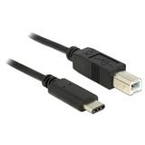 DELOCK kabel USB Typ - C 2.0 samec 2.0 typ B 1 m černý 83601