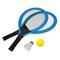 RULYT Set na plážové hry tenis / badminton 2xraketa , soft loptička , badm . Košík , modrá
