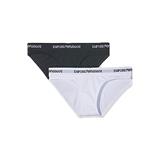 EMPORIO ARMANI nohavičky 2-balenie - biela / čierna Veľkosť : M