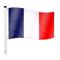 FLAGMASTER Vlajkový stožiar vrátane vlajky Francúzsko - 650 cm