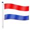 FLAGMASTER Vlajkový stožiar vrátane vlajky Holandsko - 650 cm