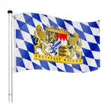 FLAGMASTER Vlajkový stožiar vrátane vlajky Bayern - 650 cm