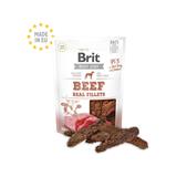 BRIT pochúťky pre psov jerky beef fillets 80 g
