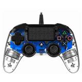 NACON Gamepad Wired Compact Controller pro PS4 ps4hwnaconwicccblue modrý / priehľadný