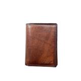 LOZANO Kvalitná kožená peňaženka - hnedá
