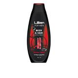 Sprchový gél LILIEN Sprchový šampón pre mužov Dark Red 400 ml