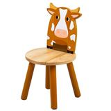 TIDLO Drevená stolička kravička