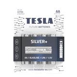 TESLA SILVER plus alkalická baterie AA LR06 , tužková , blister 4 ks 1099137214