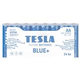 TESLA BLUE plus Zinc Carbon baterie AA R06 , tužková , fólie 24 ks 1099137199
